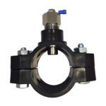 Électrode pool-terre (aquaterre) installée sur un collier de prise en charge